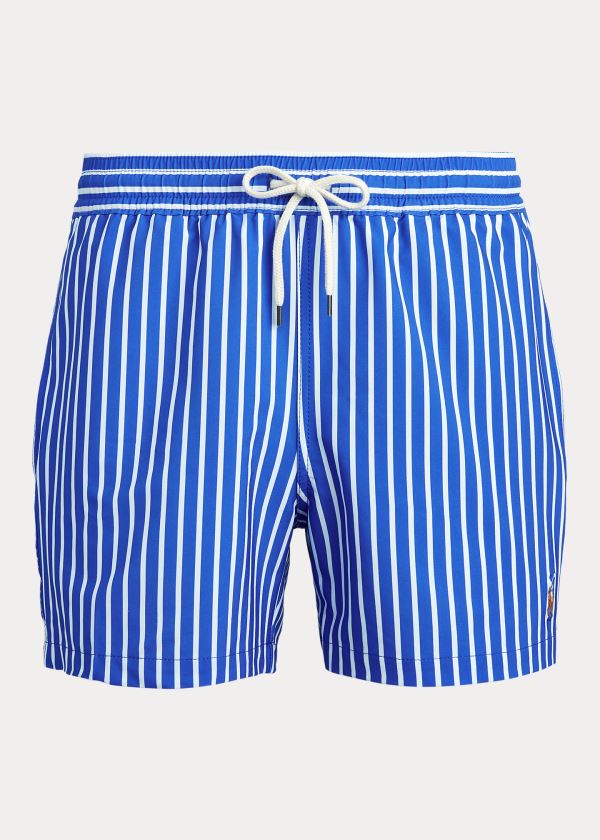 Short de Baño Polo Ralph Lauren Hombre Azules Rayas - 4½-Inch Slim Fit - NGUYE2087